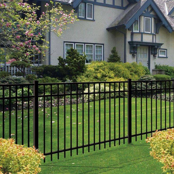 Black Classic Wrought Iron Fence