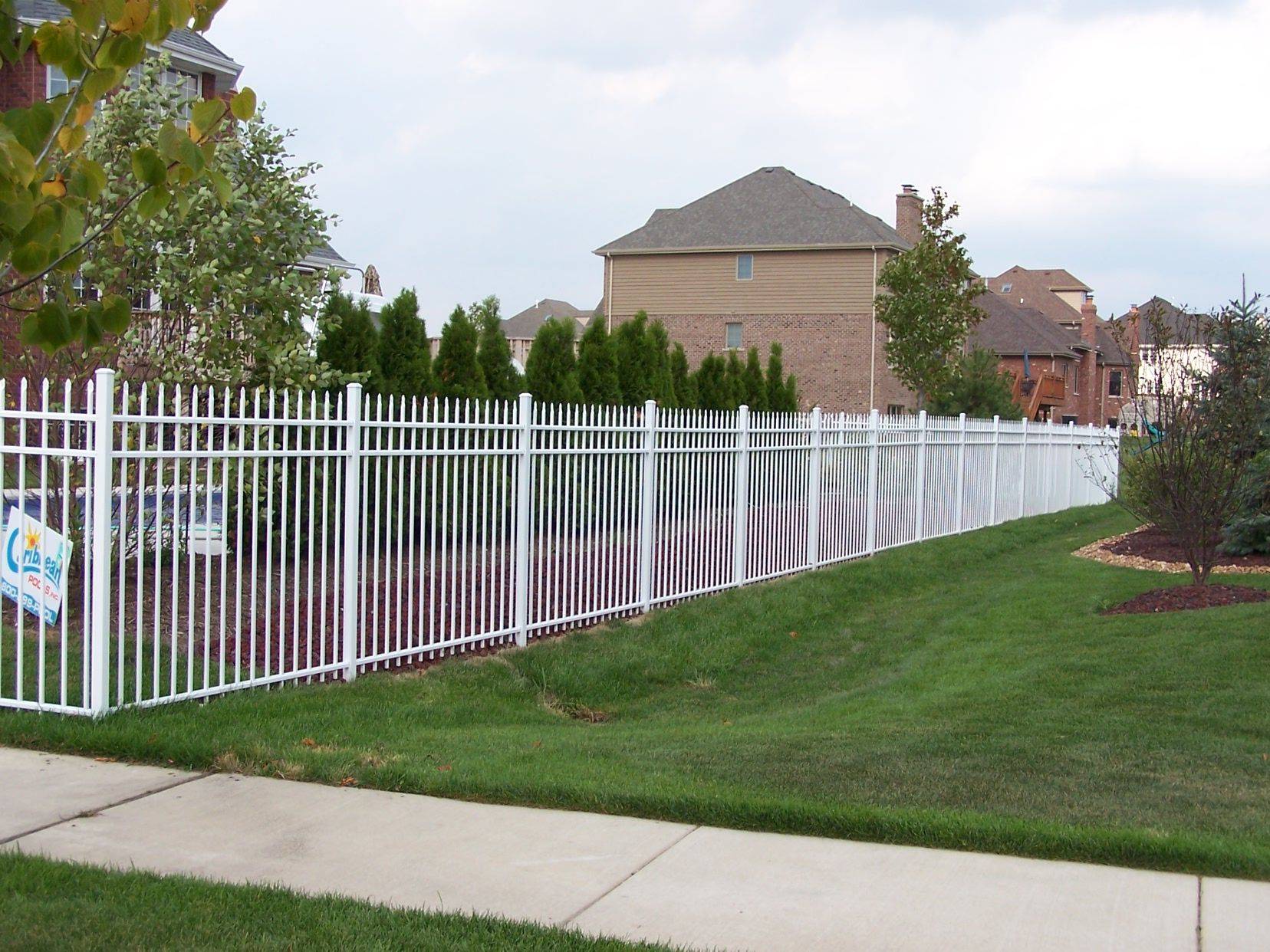 White Wood Corner Fence