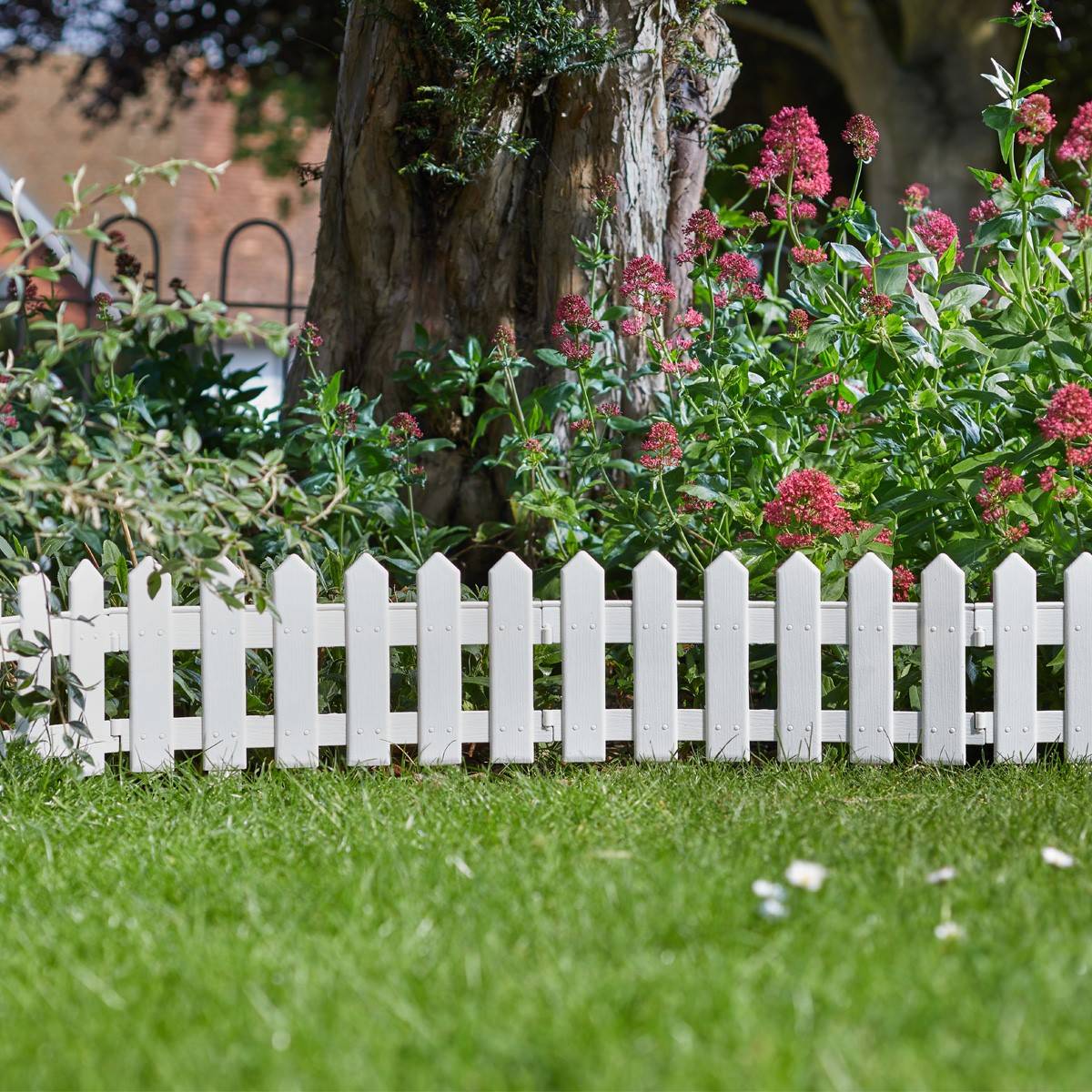 Camelot White Decorative Garden Fencing