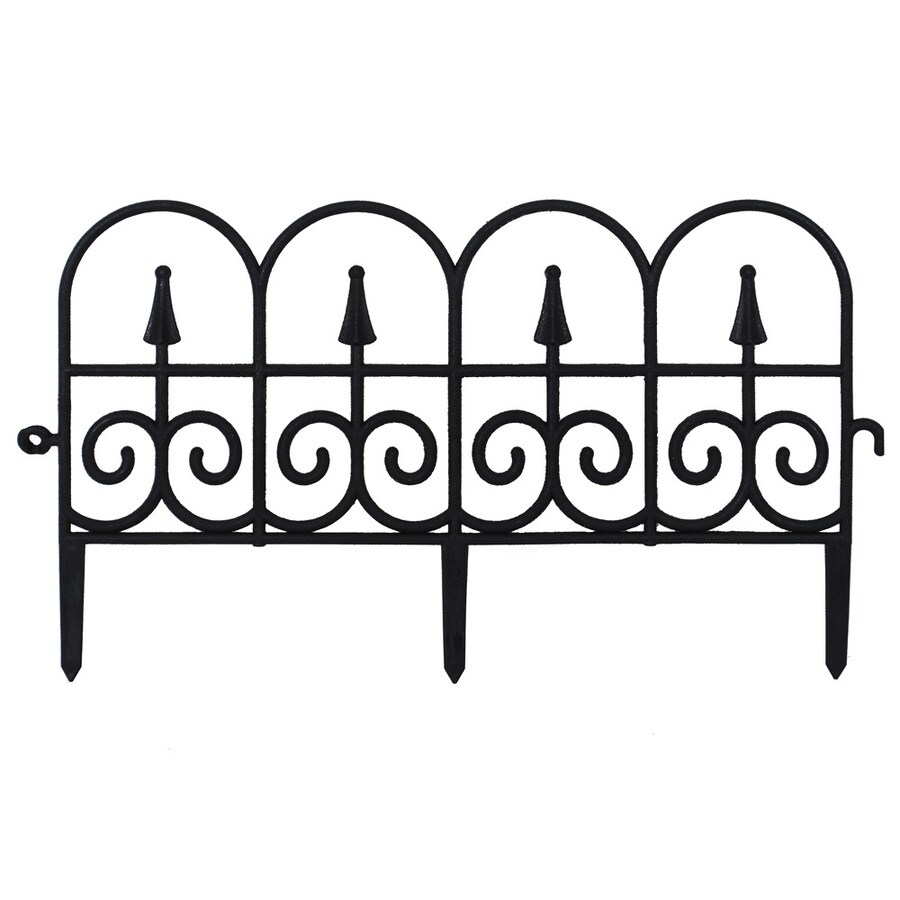 Picket Fence Plastic Garden Border Edging
