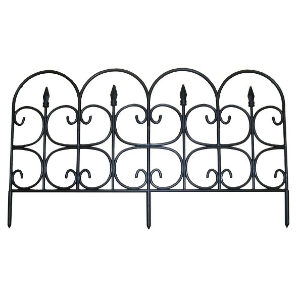 Garden Picket Fence Landscape Decor Resin Border Edging Outdoor Yard