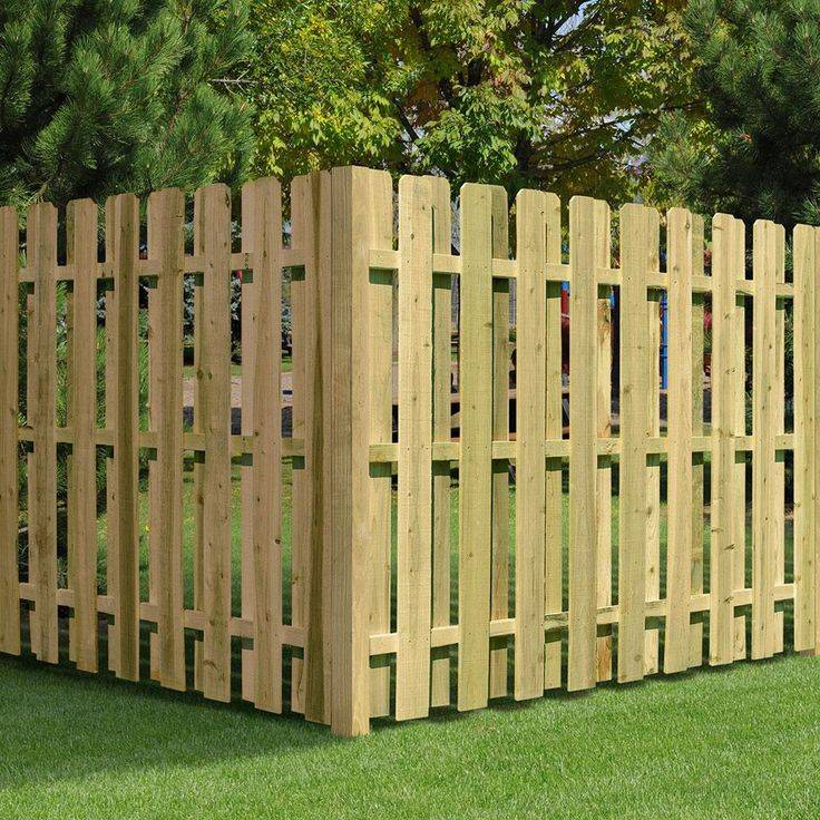 Pressuretreated Pine Spaced French Gothic Fence