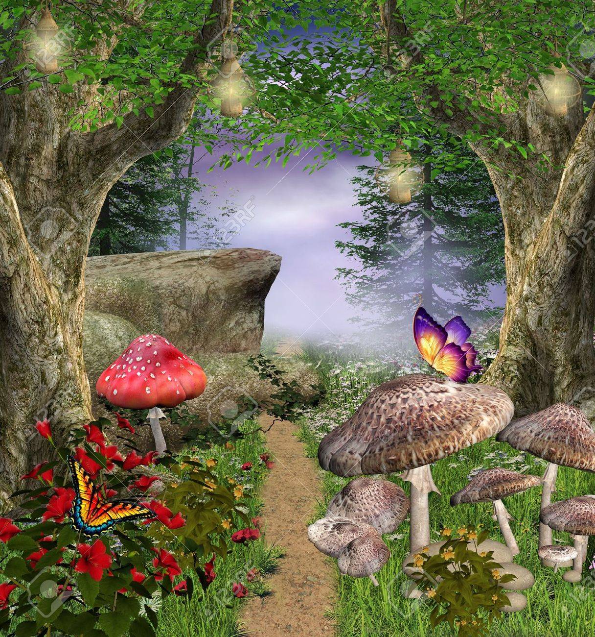 Enchanted Forest Tree Trunk