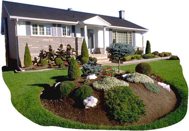 Clever Beautiful Yard Island Landscaping