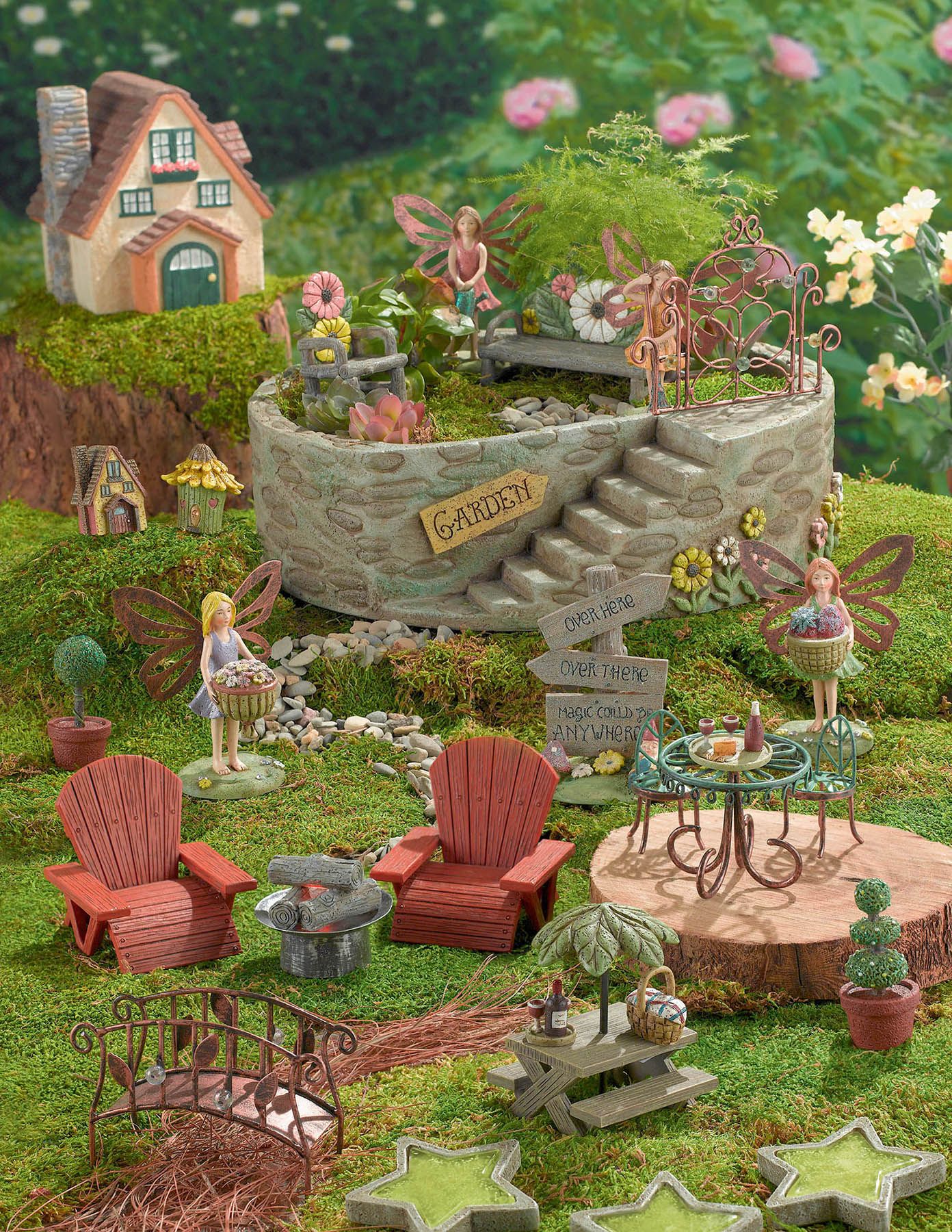 A Large Fairy Garden Bowl