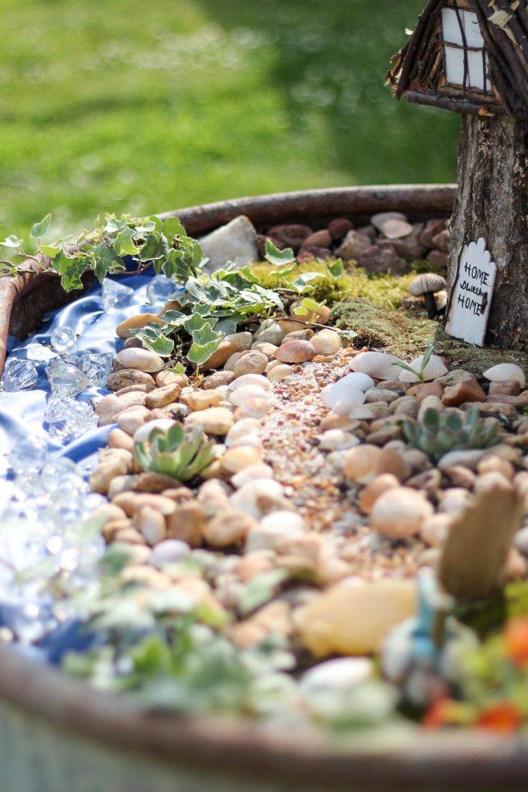 A Fairy Bridge Fairy Garden