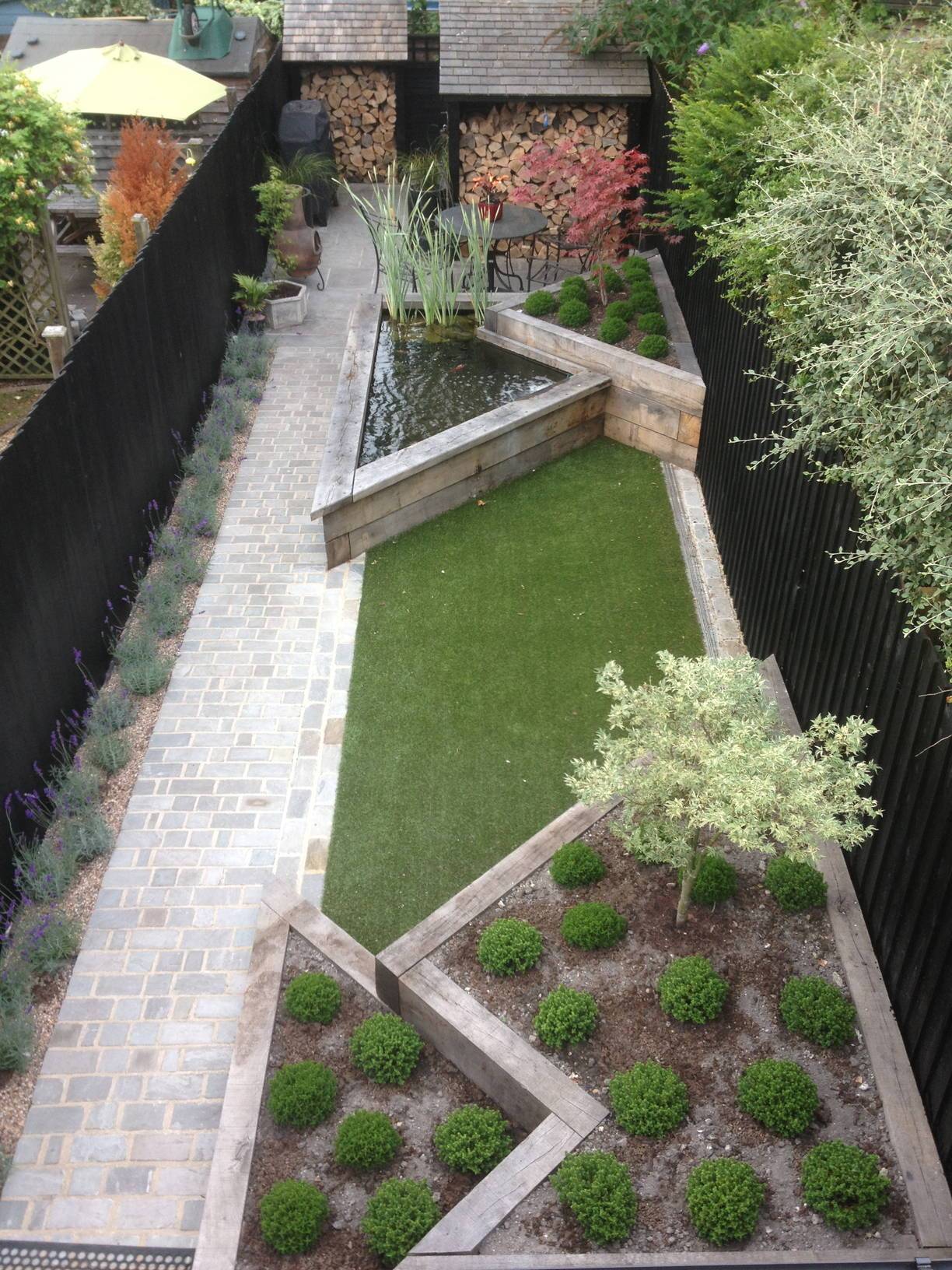 Rowhouse Backyard Urban Garden Design