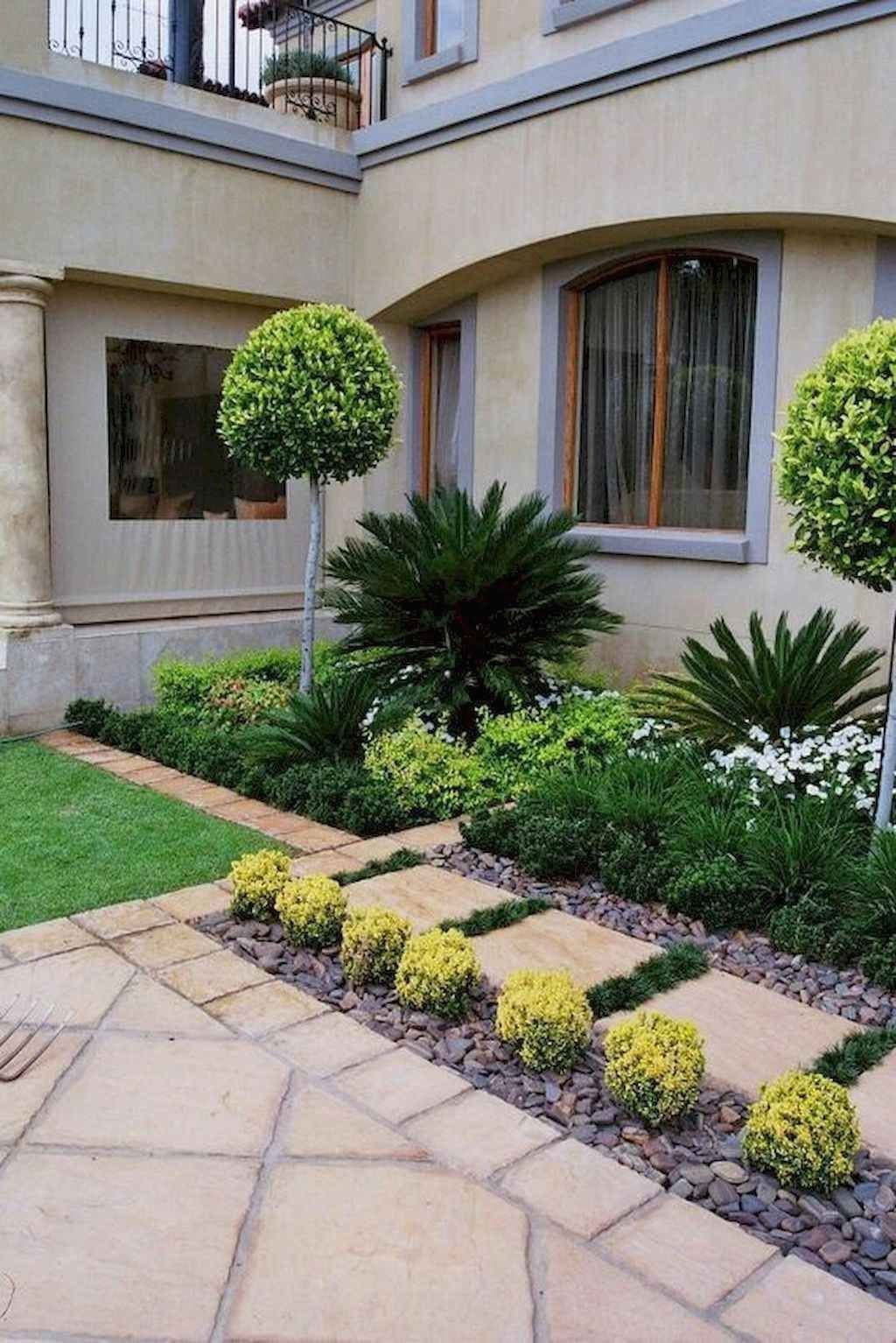 Attractive Landscaping Ideas Front Yard Combination Foxy Courtyard