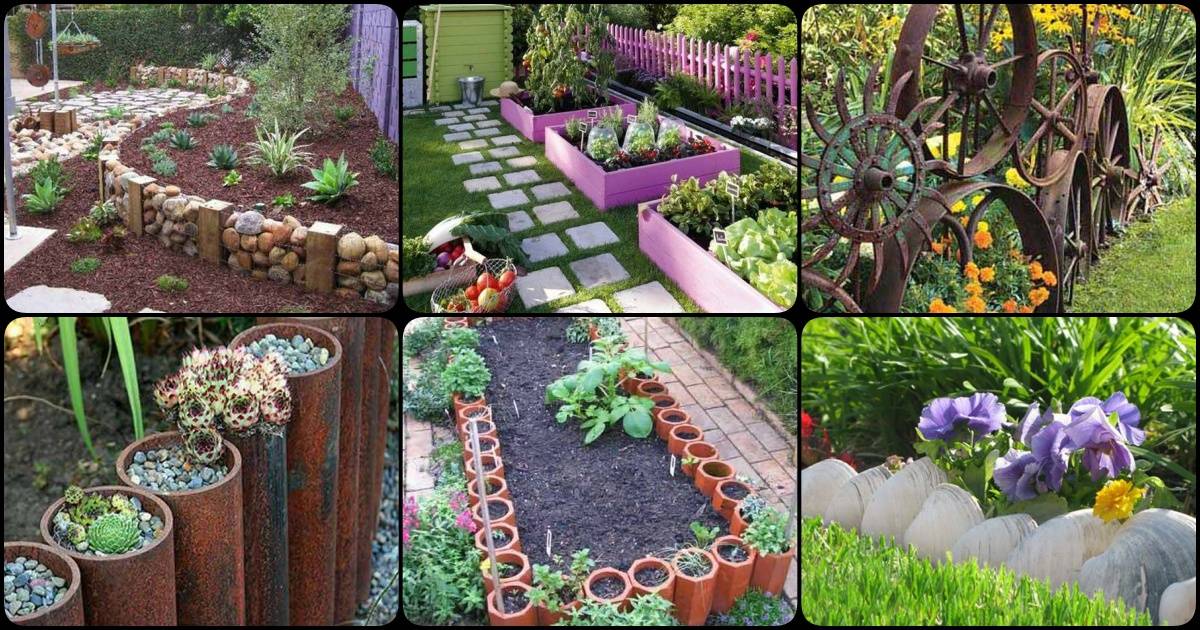 Diy Garden Bed Edging Ideas Page