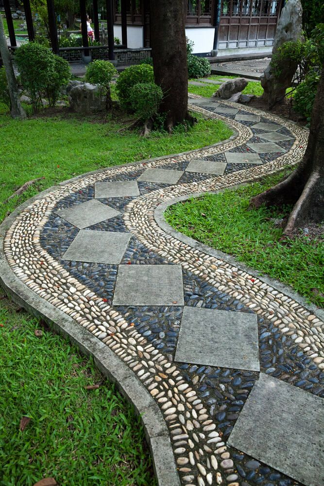 Backyard Walkway Design Walkways