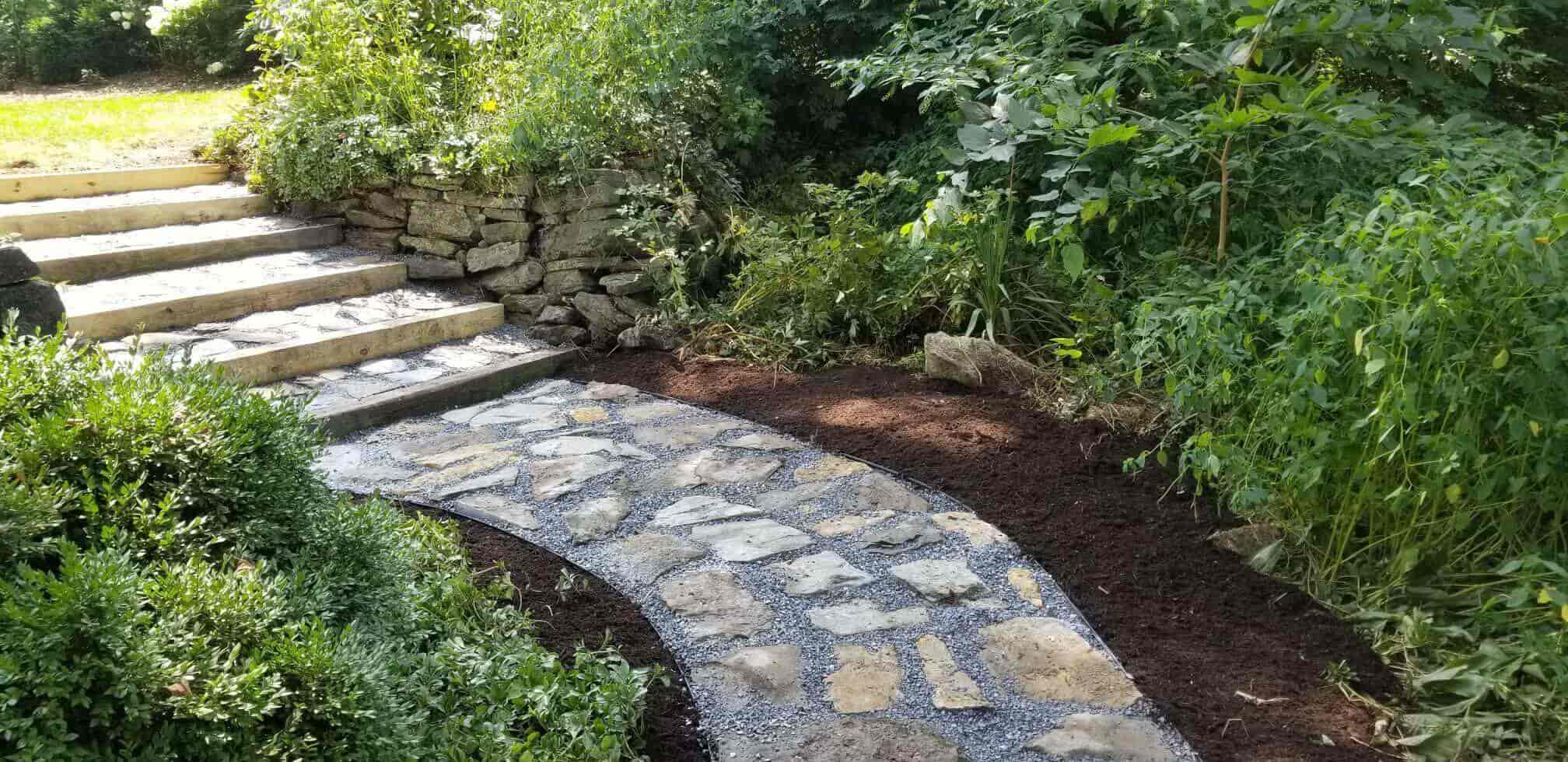 Diy Stone Walkway Design Ideas