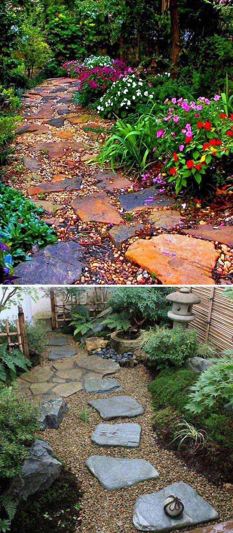 Awesome Stepping Stone Pathway Landscaping Ideas
