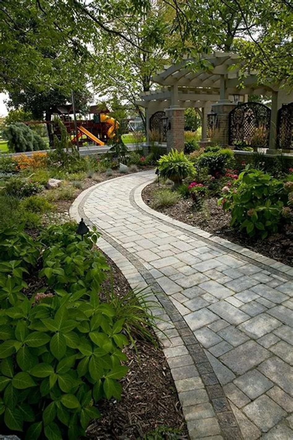 Recycled Brick Path