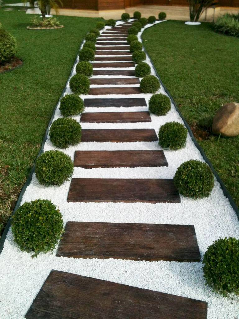 Beautiful Backyard Garden Path