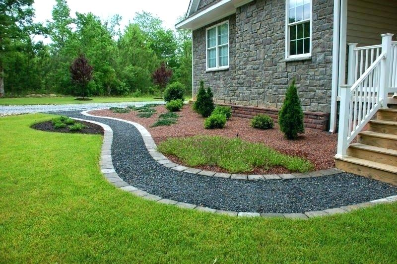 Stone And Pea Gravel Path Diy Stone Patio
