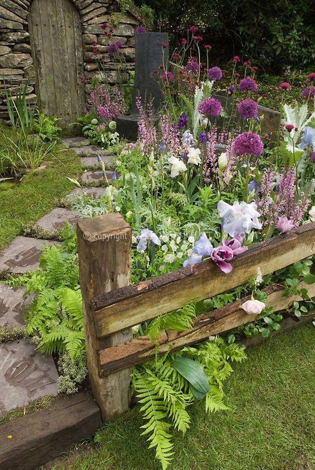 Beautiful Backyard Garden Path