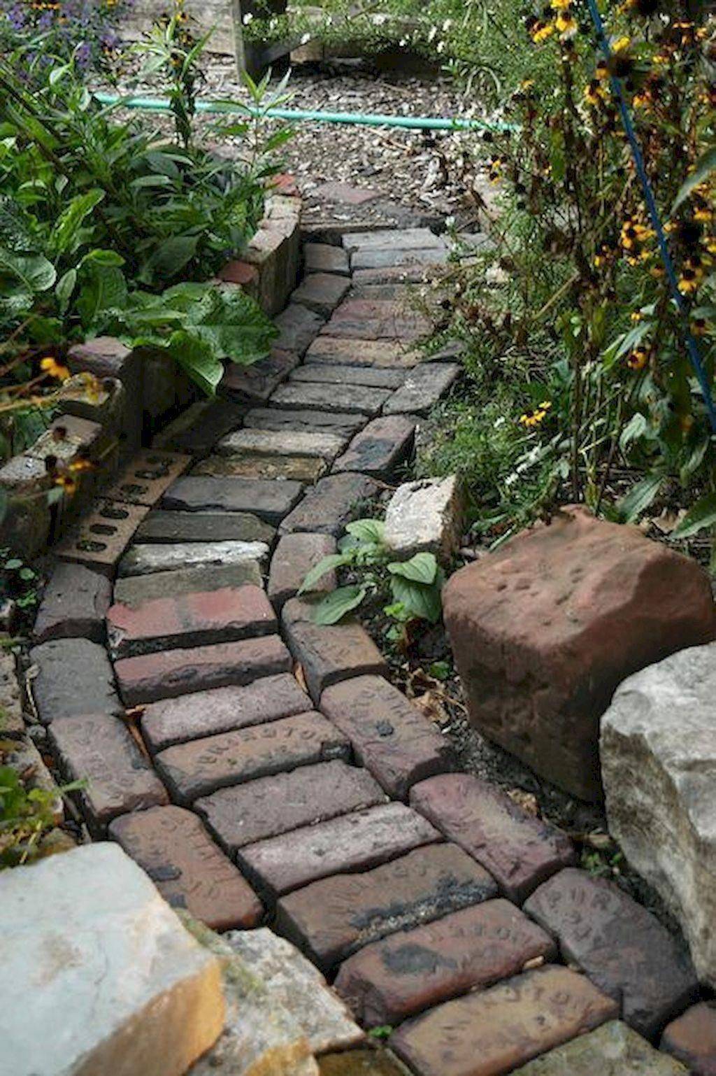 A Curved Brick Path