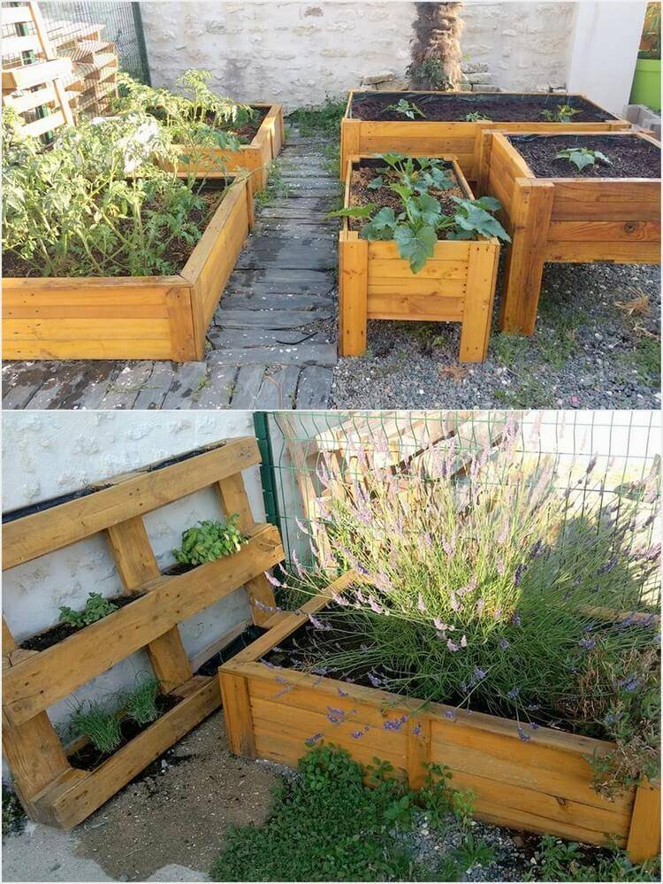 Spectacular Recycled Wood Pallet Garden Ideas