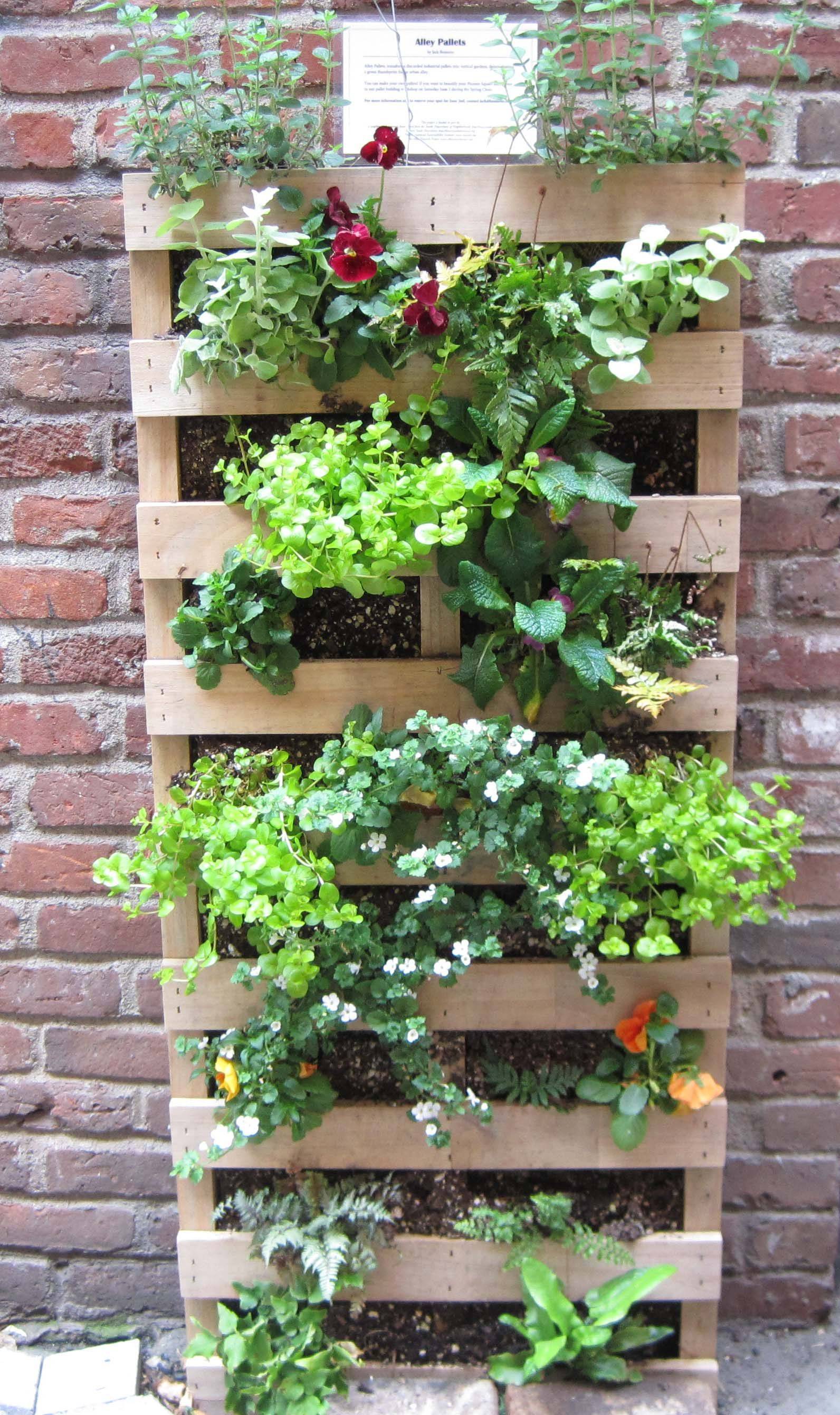 Innovative Diy Pallet Vertical Garden Ideas