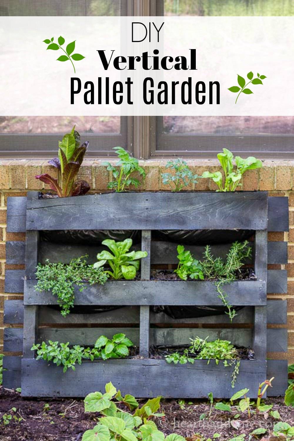 Vertical Pallet Garden Ideas