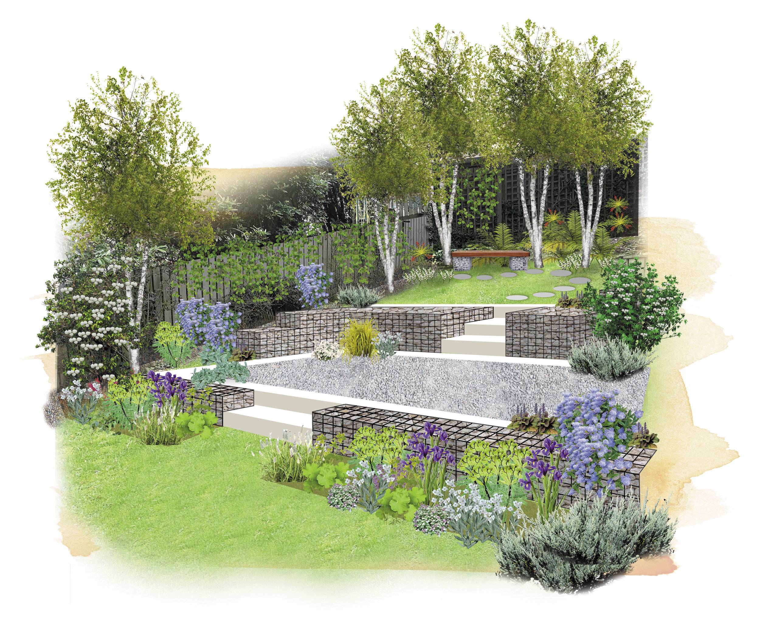 Hill Backyard Hill Landscaping