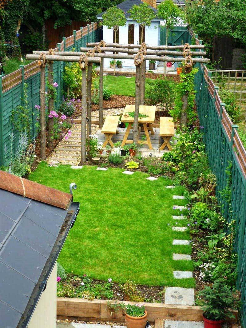 Sloping Garden Design Ideas Quiet Corner