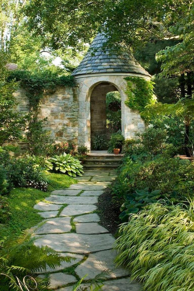 Beautiful Backyard Garden Path