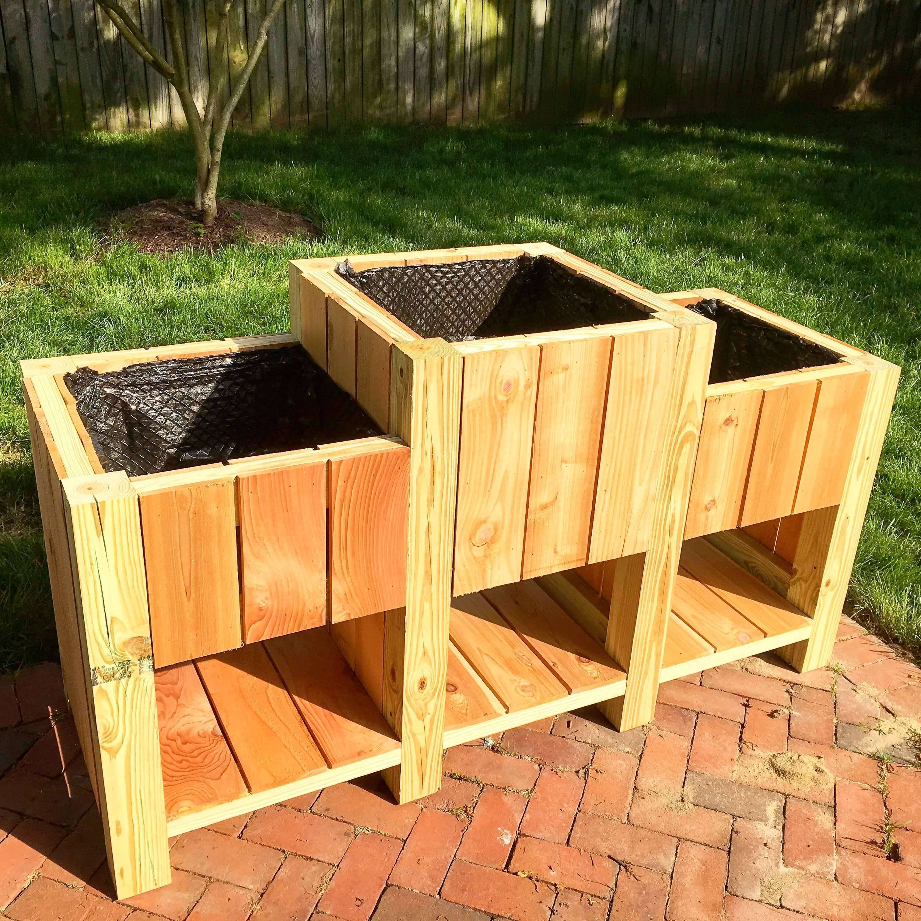 This Inexpensive Waist High Planter Box