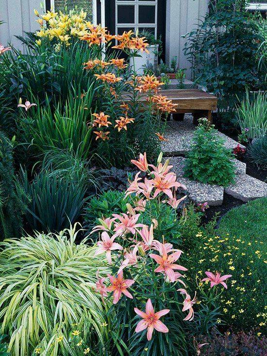 Colorful Shade Garden Pots