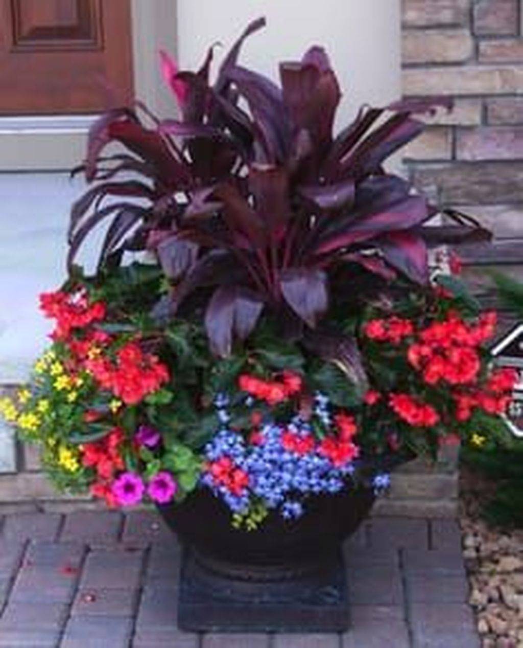 Colorful Shade Garden Pots