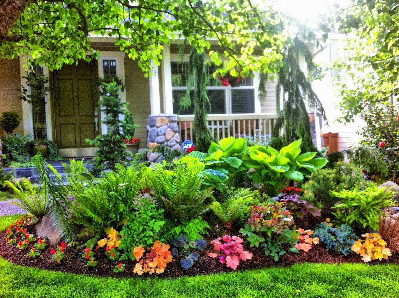 Lovely Shady Front Yard Landscaping Pictures Front Garden Design