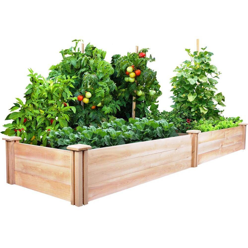 Multilevel Rustic Raised Garden Bed