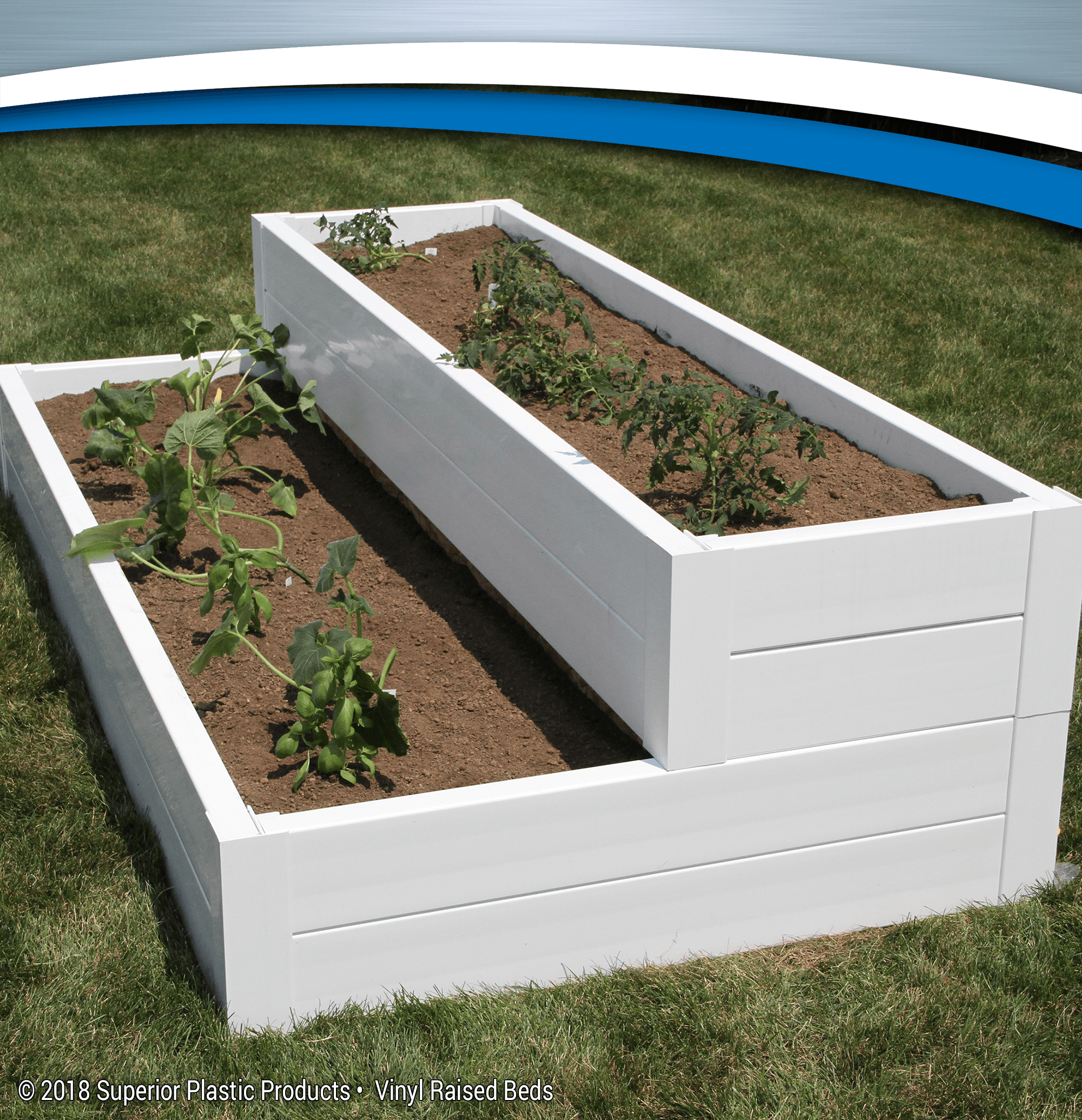 Patio Backyard Cedar Garden Planter Elevated Planters New Vinyl Raised