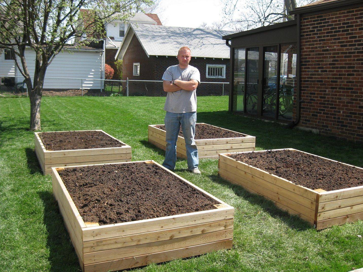 Vegetable Garden Raised Patio Backyard Planters Magnificent Elevated