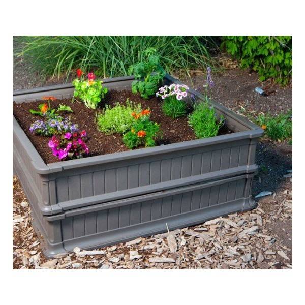 Lifetime Raised Garden Bed Kit Vegetables Flowers Fruit Animal Proof