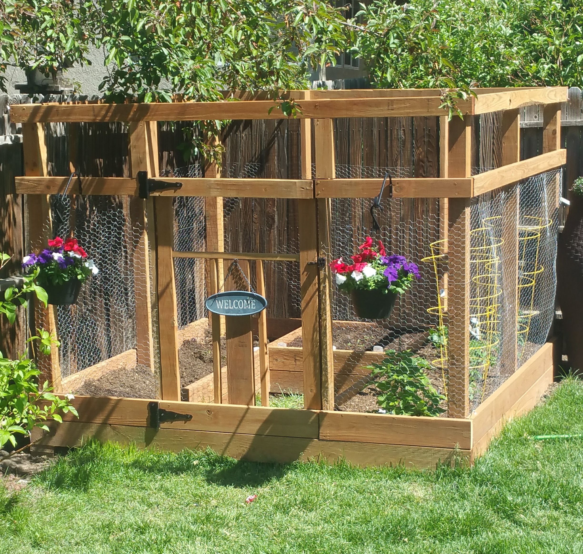 Enclosed Raised Garden Garden Enclosure Ideas
