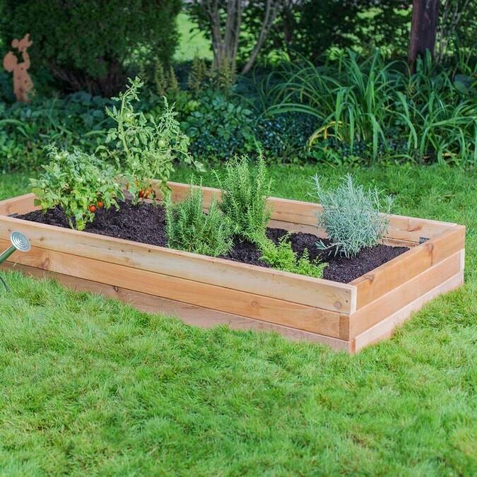 Frame It All In W X In L X In H Brown Raised Garden Bed Lowes
