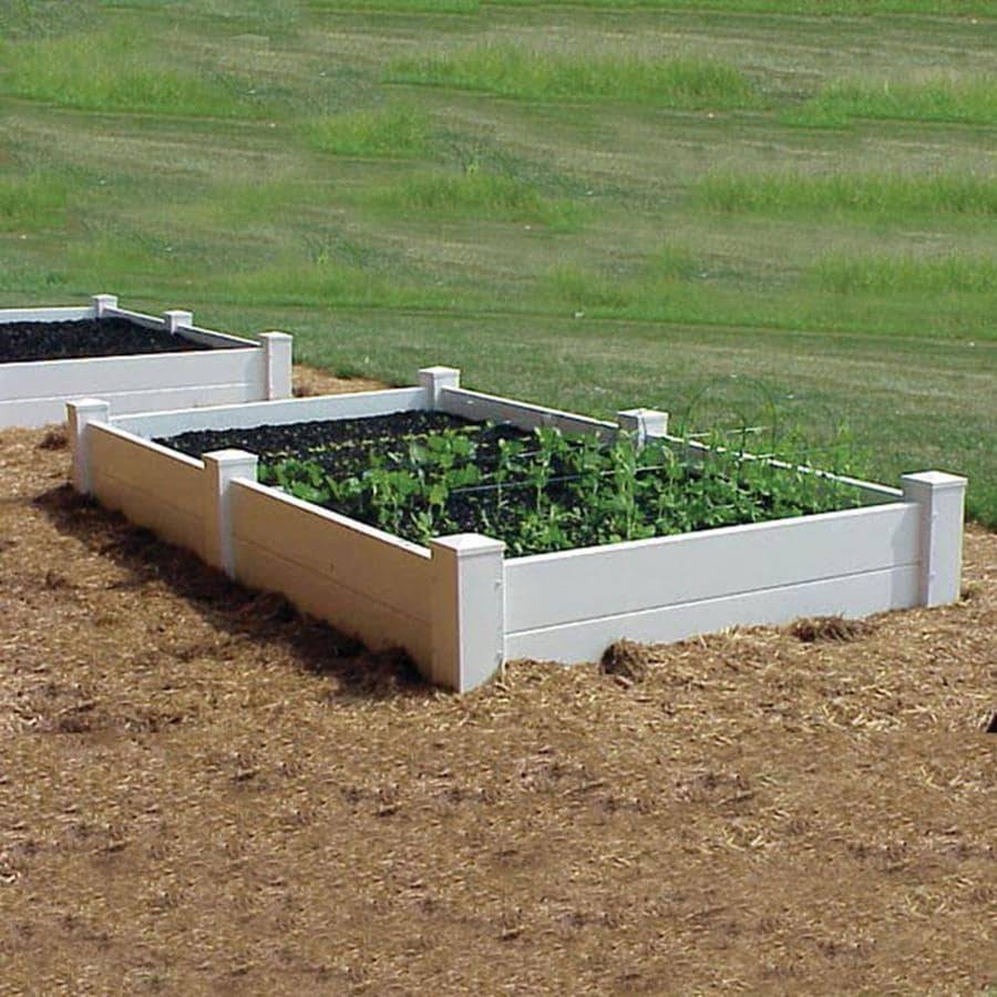 H Brown Composite Raised Garden