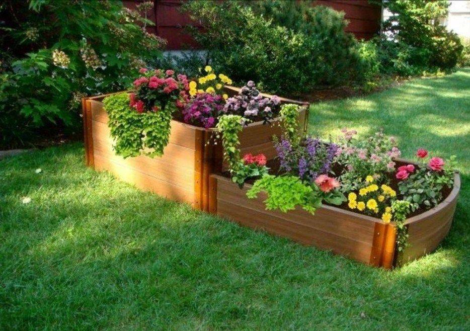 Flower Bed Patio Backyard Cheap Garden Design