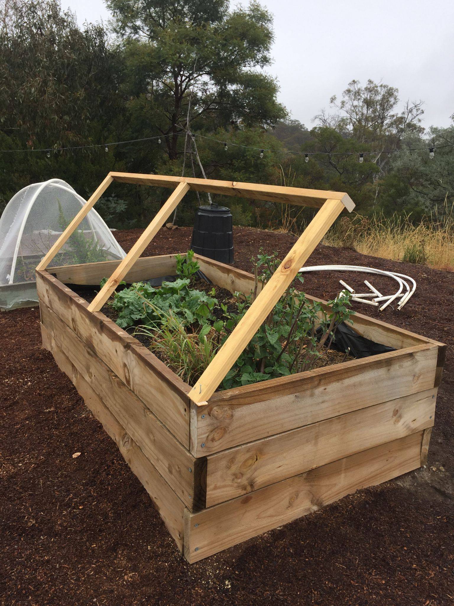 A Raised Garden Bed Cover