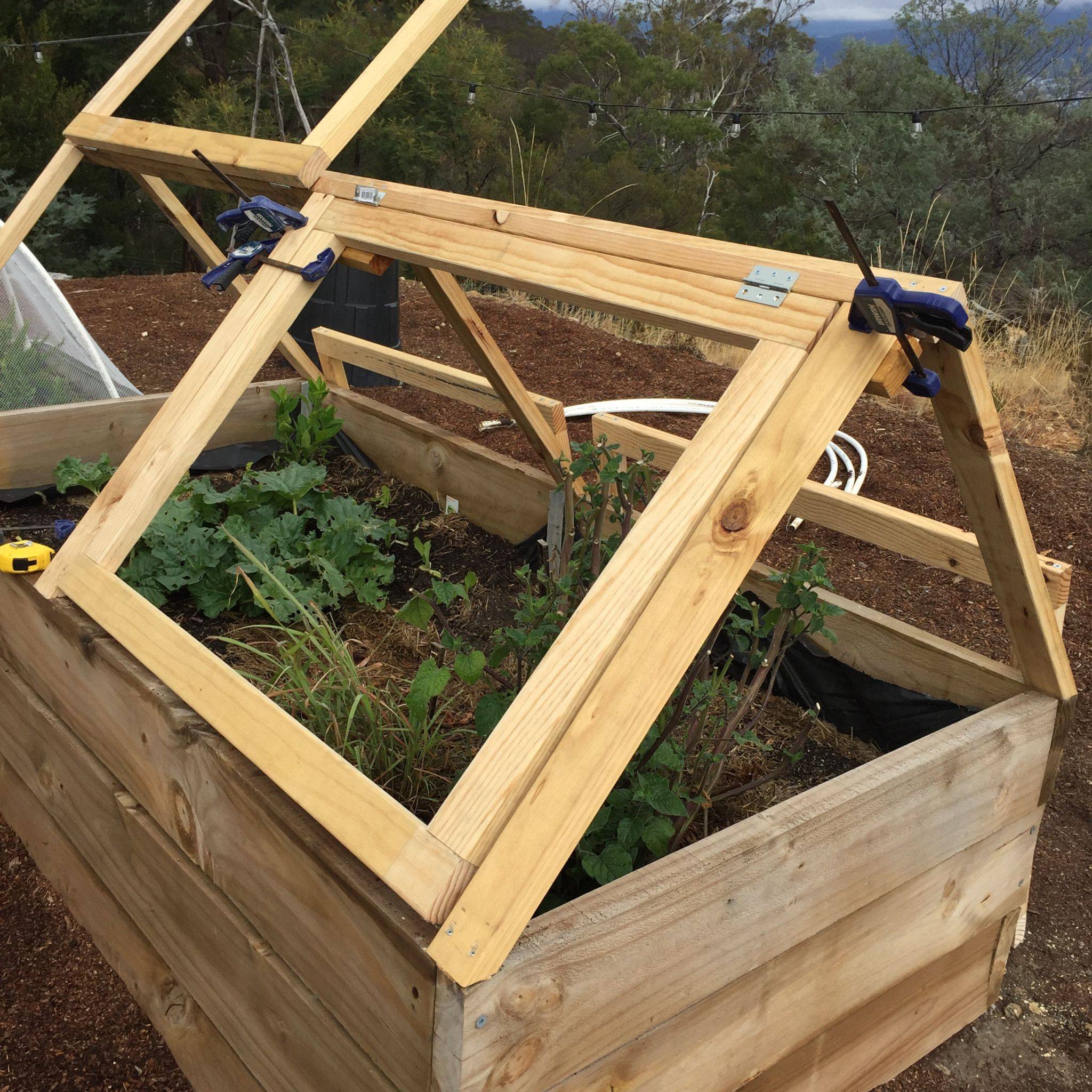 Great Raised Garden Bed Cover Diy