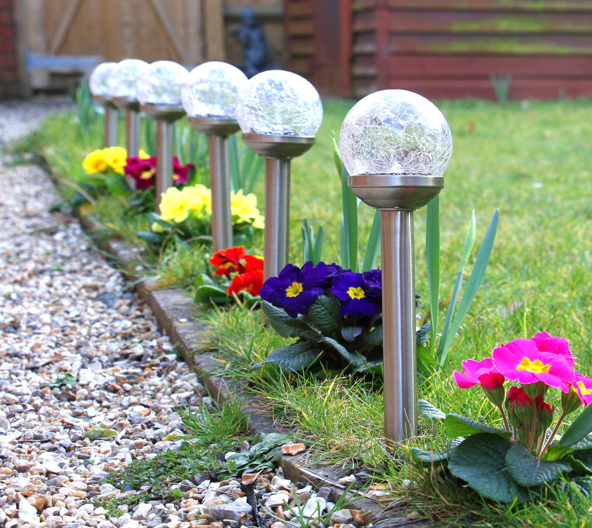 Solar Powered Ladybug Stake Whimsical Garden Yard Lawn Flowerbed
