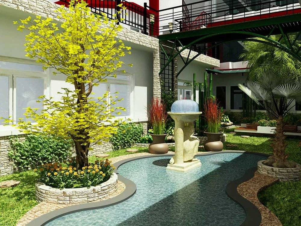 Shade Landscape Patio Small Backyard Design Luxury Garden Ideas
