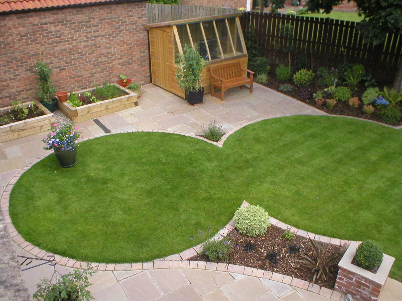 Round Flower Beds