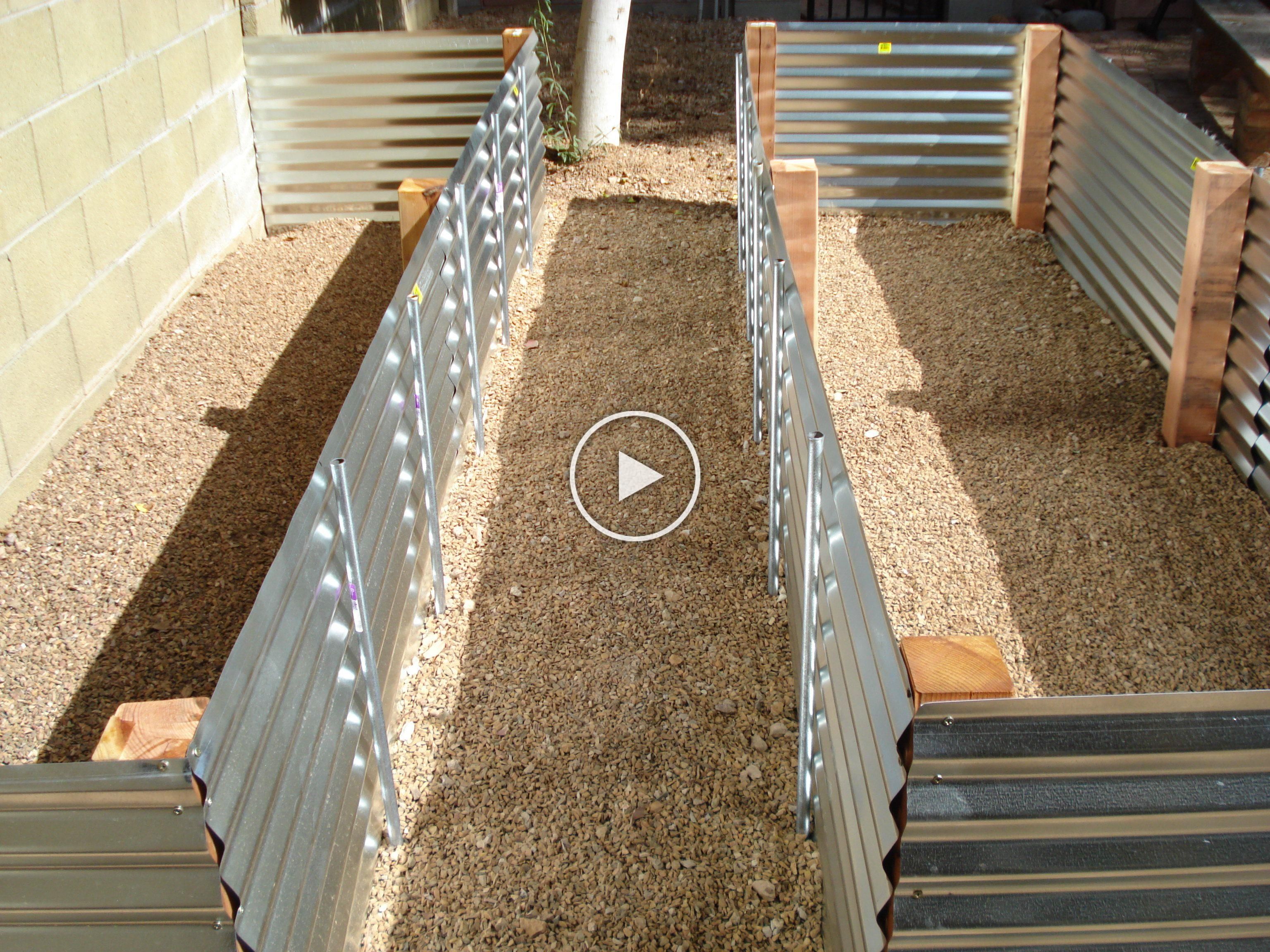 Galvanized Metal Raised Garden Bed Zinc Unconventional But Totally