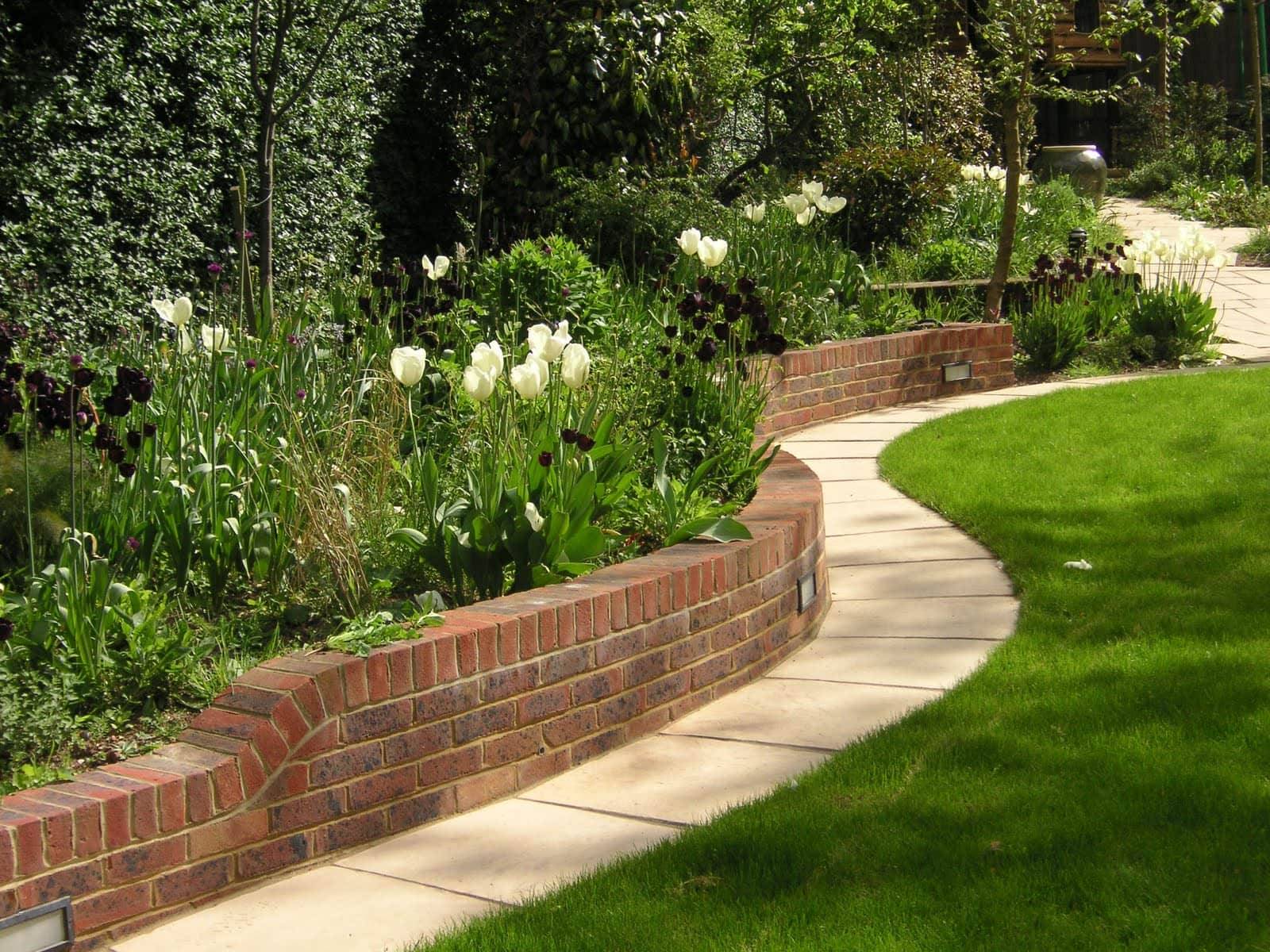 Backyard Retaining Wall Ideas And Terraced Gardens Photos Home