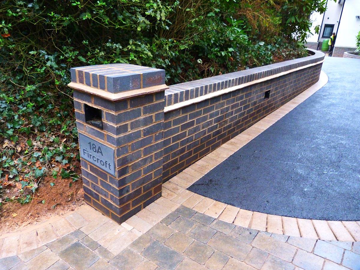 Simple Brick Boundary Wall