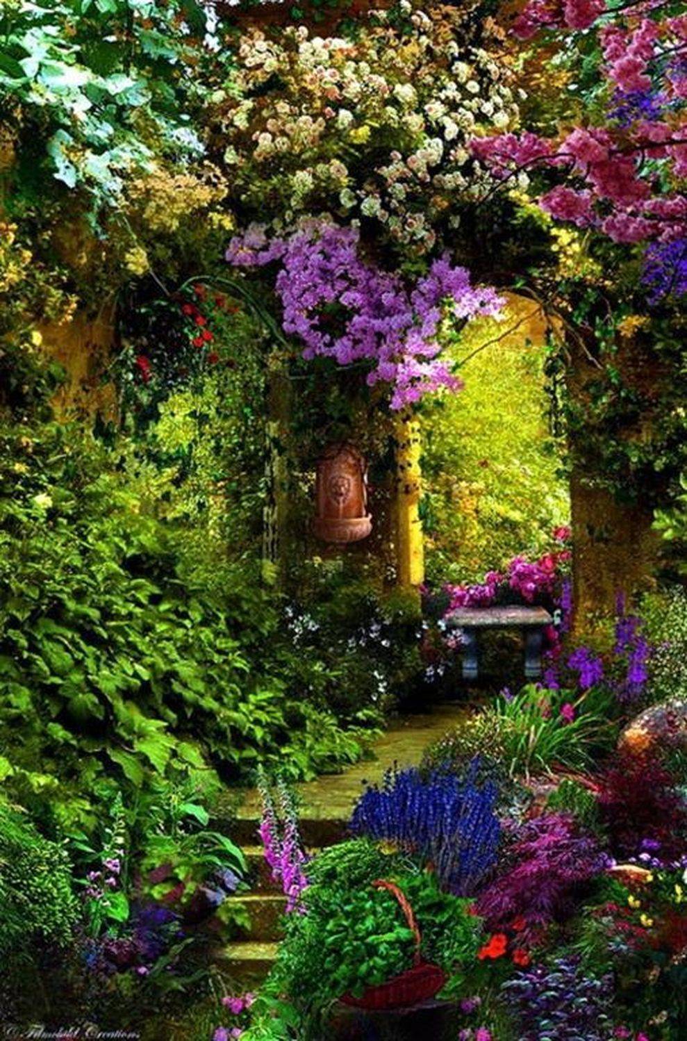 Beautiful Small Cottage Garden Design Ideas