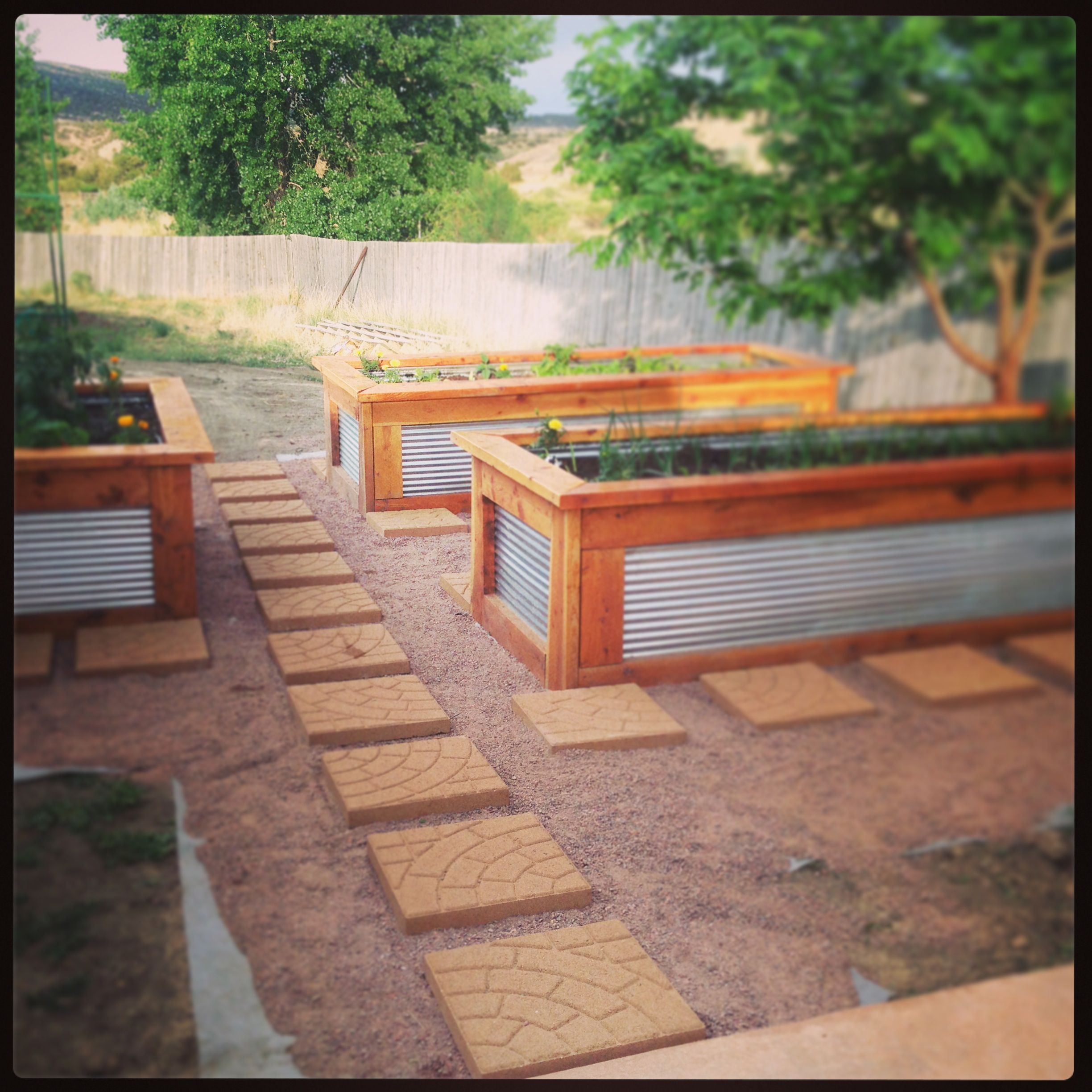Corrugated Metal Planter Box