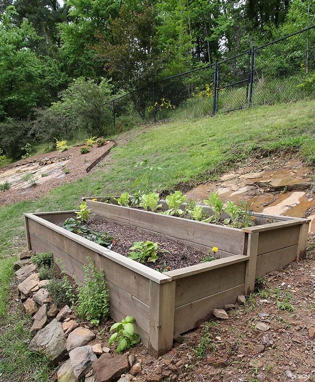 Raised Bed Hillside Kitchen Garden